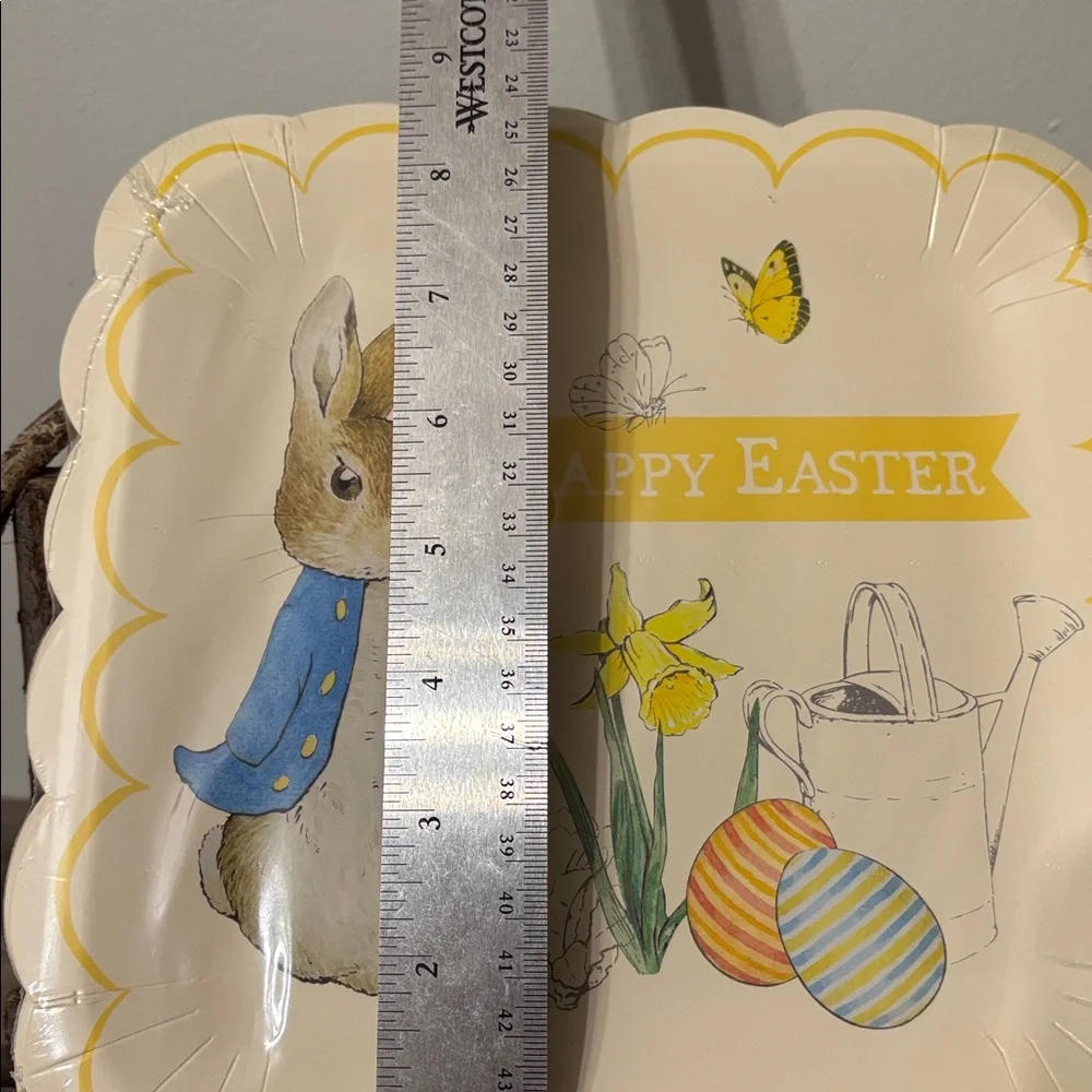 NIP! MERI MERI Beatrix Potter PETER RABBIT EASTER Disposable PAPER PLATES